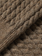 Séfr - Rambaldi Cable-Knit Alpaca-Blend Sweater - Brown