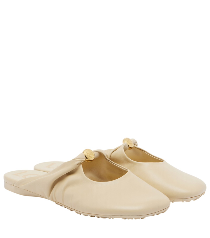 Photo: Loewe Pebble Soft leather mules