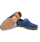 Tod's - Suede Penny Loafers - Men - Blue
