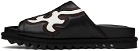 Dries Van Noten Black & White Shark Cowboy Sandals
