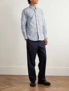 Thom Browne - Button-Down Collar Logo-Appliquéd Cotton Oxford Shirt - Blue