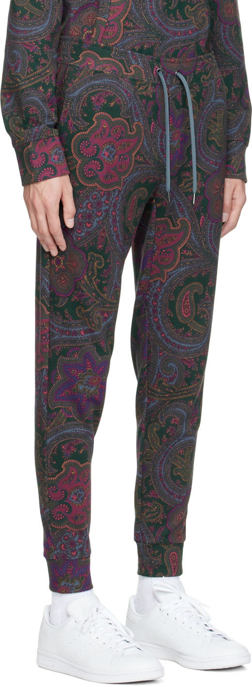 Lauren Ralph Lauren Size 8 Red Paisley Print Straight Leg Pants Boho  Psychedelic