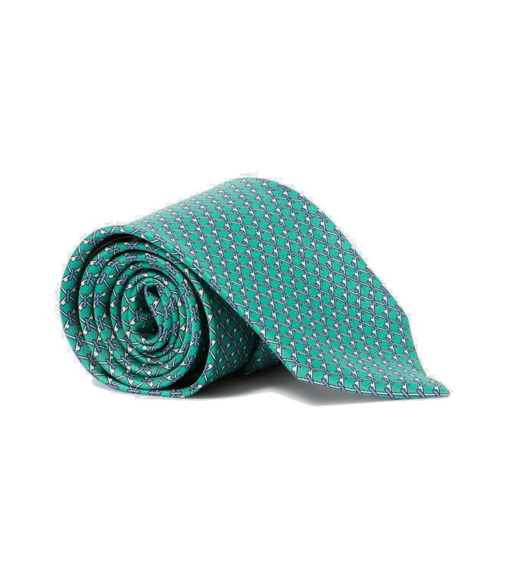 Photo: Brioni Printed silk tie