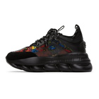 Versace SSENSE Exclusive Black Printed Chain Reaction Sneakers