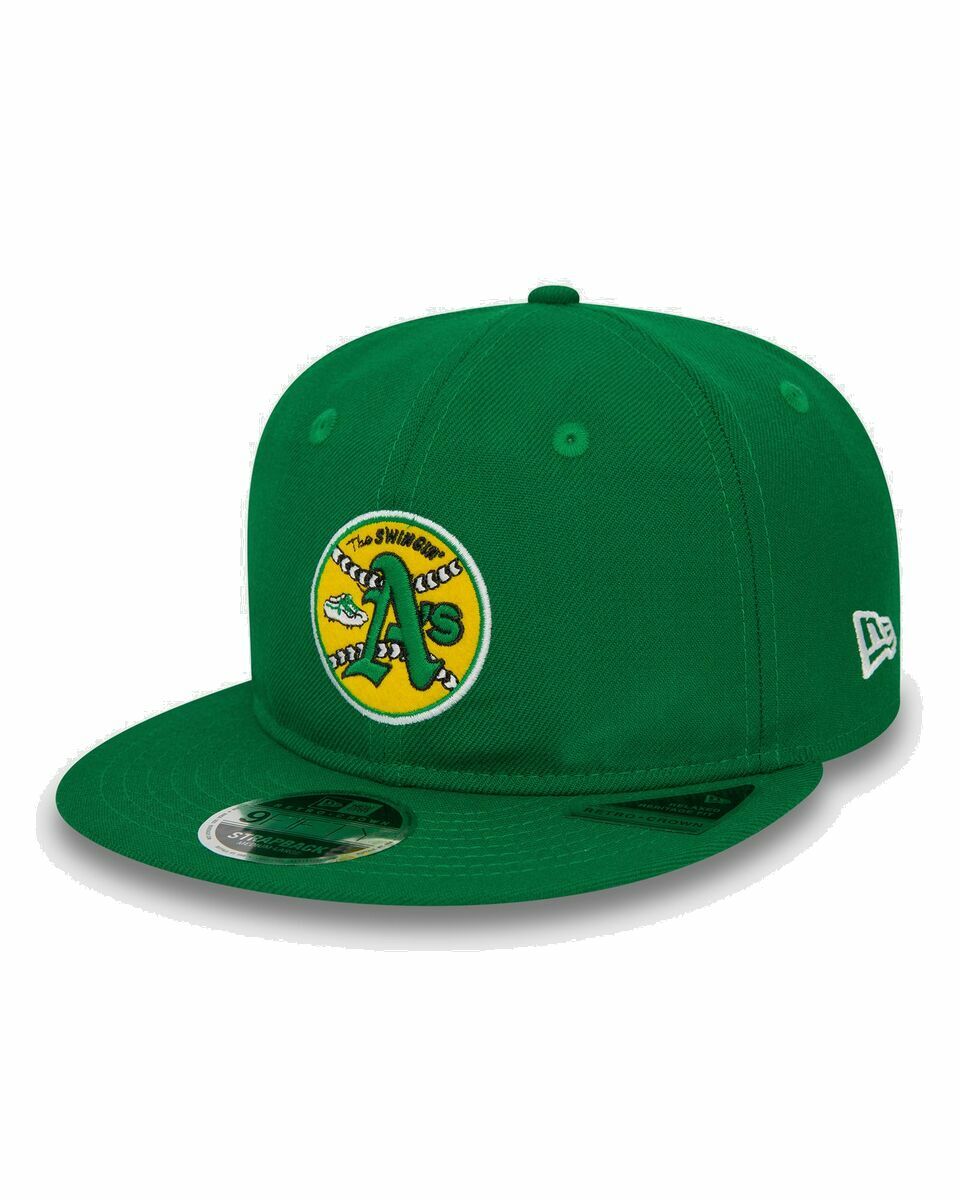 Photo: New Era Nfl Retro 9 Fifty Oakland Athletics Otc Green - Mens - Caps