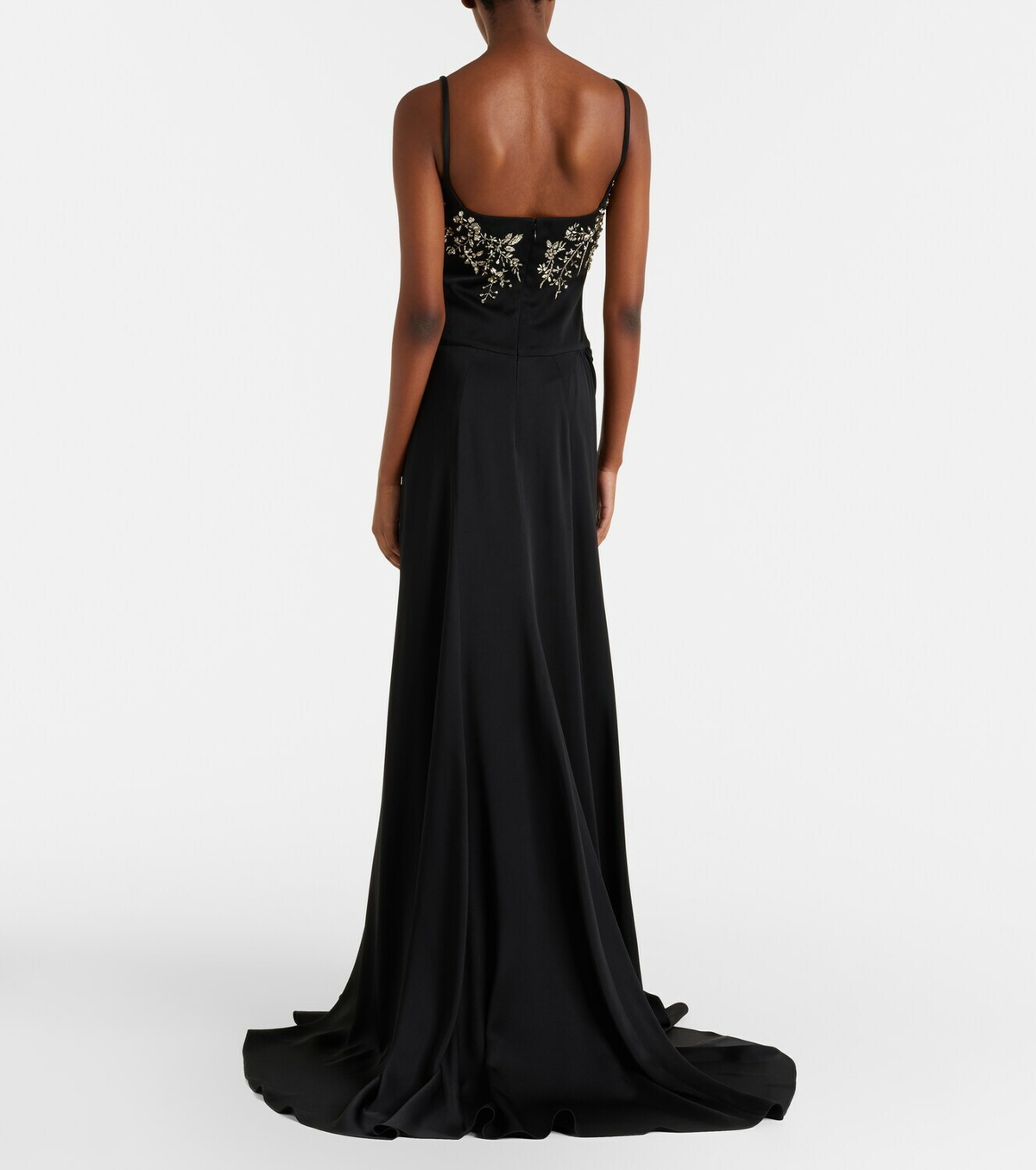 McQueen Draped embellished gown