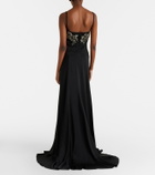 McQueen Draped embellished gown