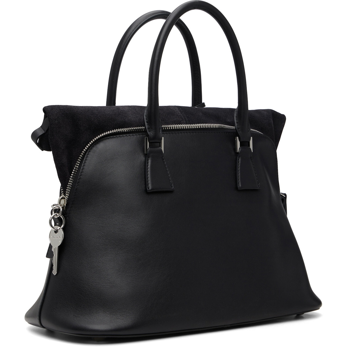 Maison Margiela Black 5AC Soft Medium Tote