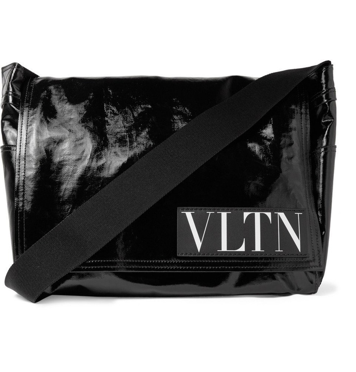 Photo: Valentino - Valentino Garavani Coated-Twill Messenger Bag - Men - Black