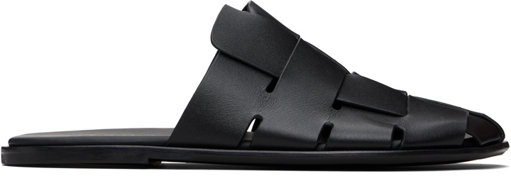 Photo: HEREU Black Dira Slim Slip-on Loafers