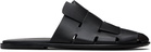 HEREU Black Dira Slim Slip-on Loafers