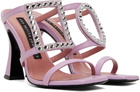 Les Petits Joueurs Purple Hoya Heeled Sandals