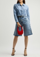 Coperni Denim Shorts Light Blue