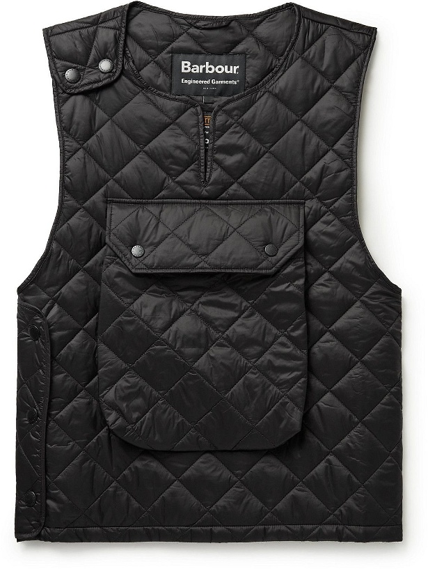 Photo: Barbour White Label - Engineered Garments Pop Padded Quilted Shell Gilet - Black