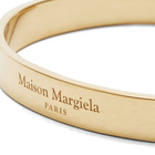 Maison Margiela Men's Text Logo Bangle in Gold