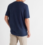 Etro - Logo-Embroidered Linen T-Shirt - Blue