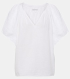 Velvet Tish embroidered cotton top