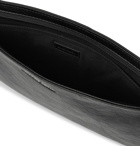 Balenciaga - Explorer Creased-Leather Pouch - Men - Black