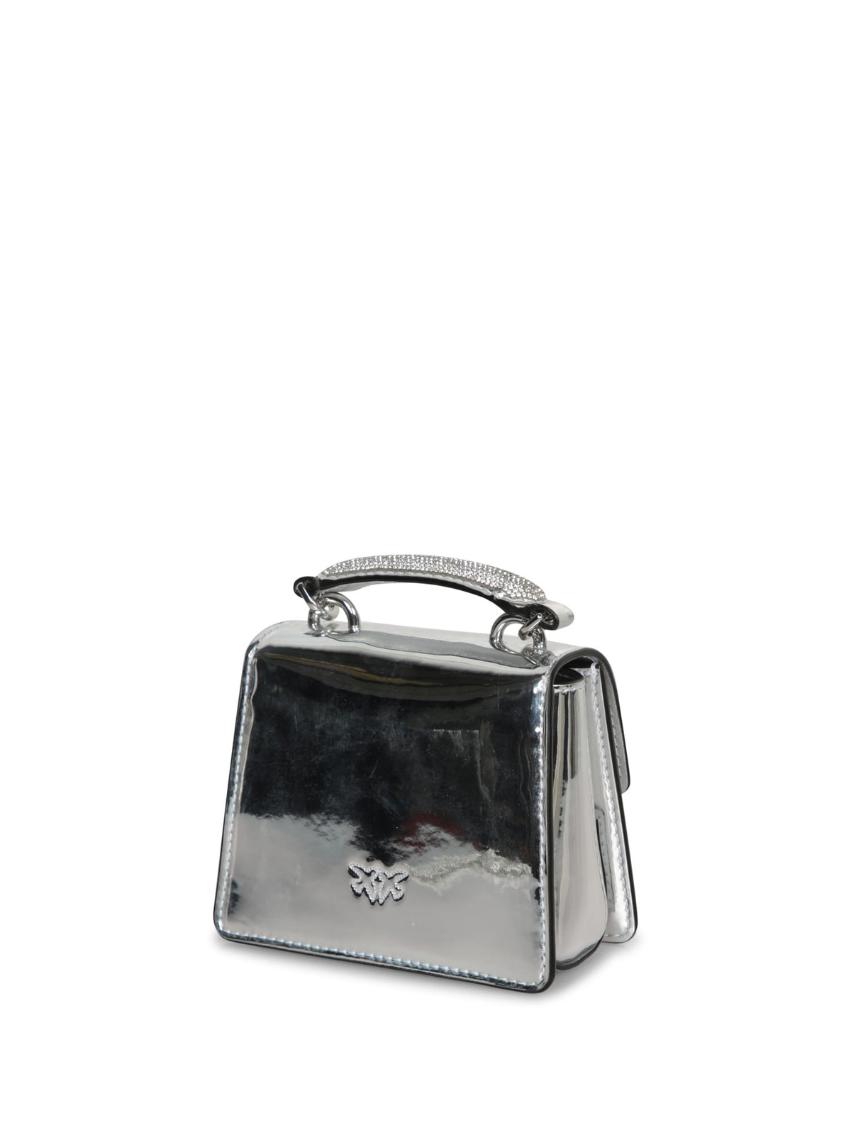 Pinko Love One Top Silver Bag Pinko Pinko Love One Top Silver Bag Pinko