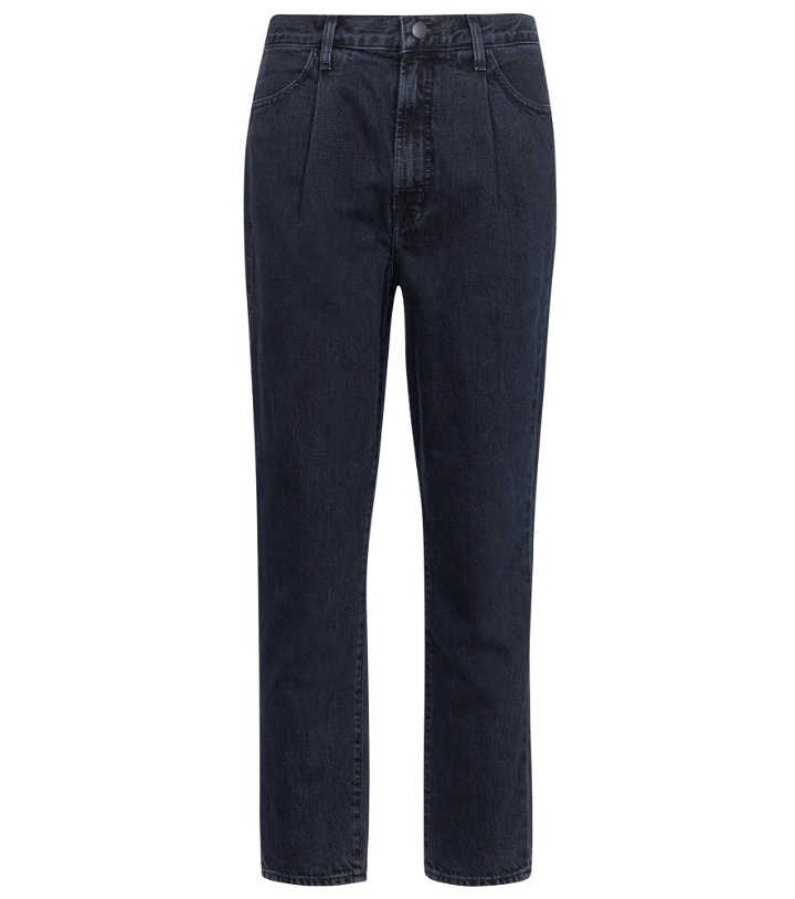 Photo: J Brand - Pleated Peg high-rise tapered jeans