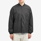 Nanga Men's Rib Collar Coach Jacket in Black