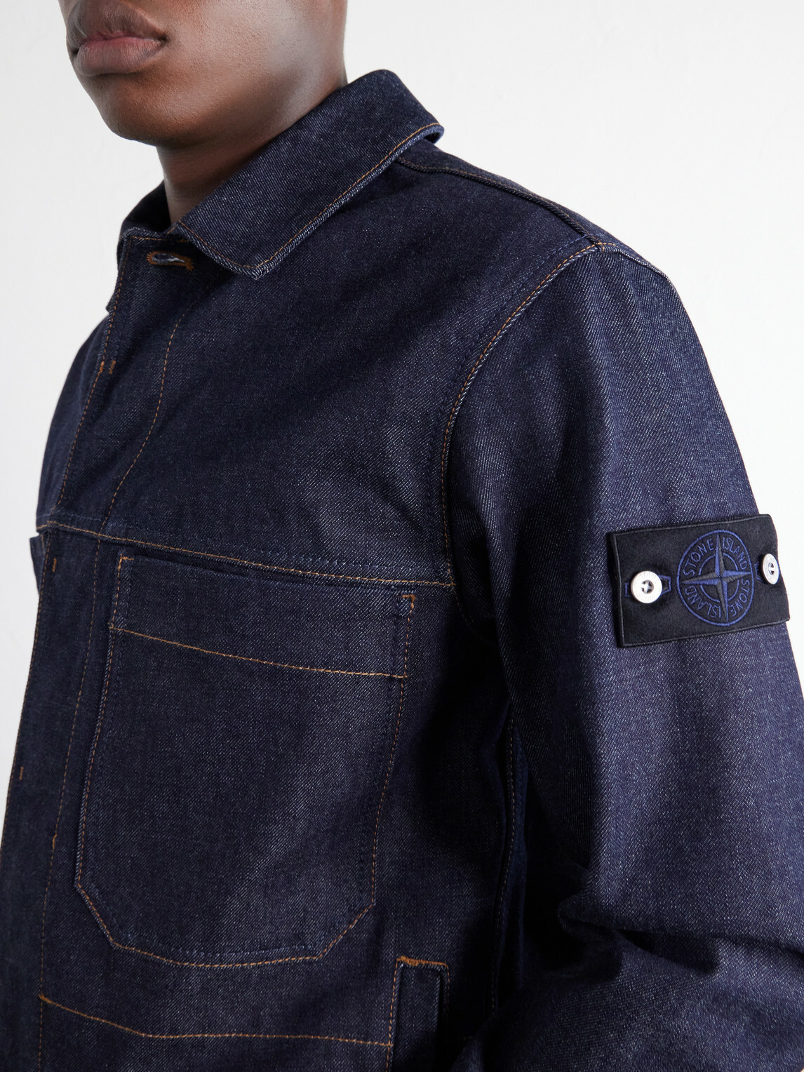 Stone Island - STONE ISLAND DENIM Indigo Raw Jacket - Blue