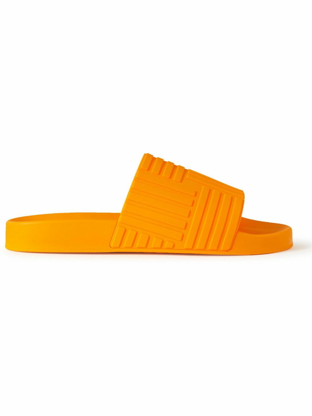 Photo: Bottega Veneta - Carpet Embossed Rubber Slides - Orange