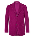 Massimo Alba - Magenta Unstructured Cotton-Corduroy Blazer - Men - Magenta