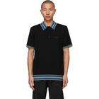 Burberry Black Icon Stripe Polo