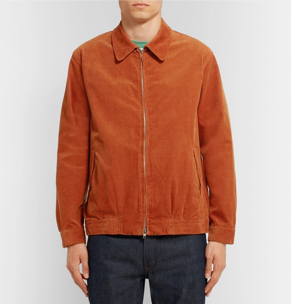 Beams Plus - Cotton-Blend Corduroy Blouson Jacket - Orange Beams Plus