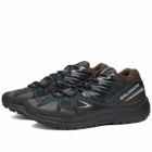 And Wander x Salomon Odyssey Sneakers in Black