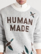 Human Made - Jacquard-Knit Sweater - Gray