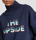 The Upside Clementine logo cotton fleece sweatshirt