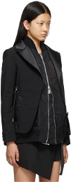Sacai Black Suiting Mix Blazer