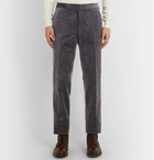 Ralph Lauren Purple Label - Gregory Grey Stretch-Cotton Corduroy Trousers - Gray