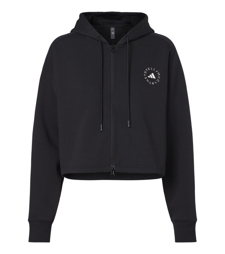 Photo: Adidas by Stella McCartney Logo cropped cotton-blend hoodie