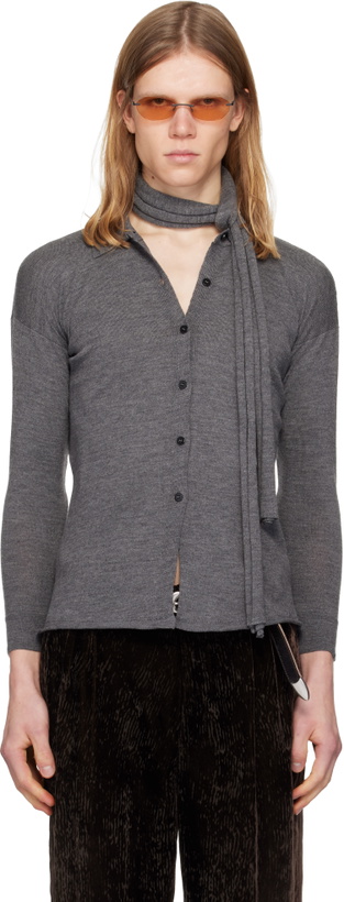 Photo: Magliano Gray Tipa Knitted Cardigan