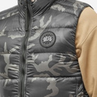 Canada Goose Men's Black Disc Crofton Vest in Black Classic Camo