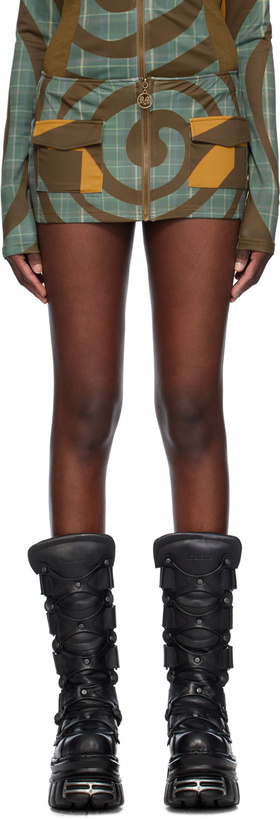 Photo: Raga Malak Multicolor Spiral Miniskirt