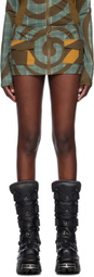Raga Malak Multicolor Spiral Miniskirt