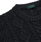 Incotex - Cable-Knit Virgin Wool Sweater - Gray