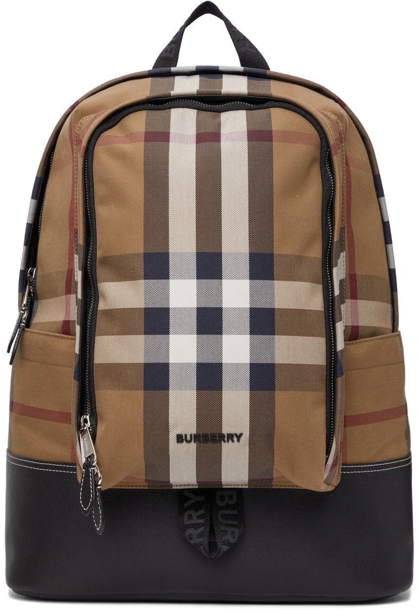 Burberry Tan Check Jack Backpack Burberry