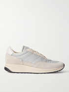 COMMON PROJECTS - Track Classic Leather-Trimmed Suede and Ripstop Sneakers - White