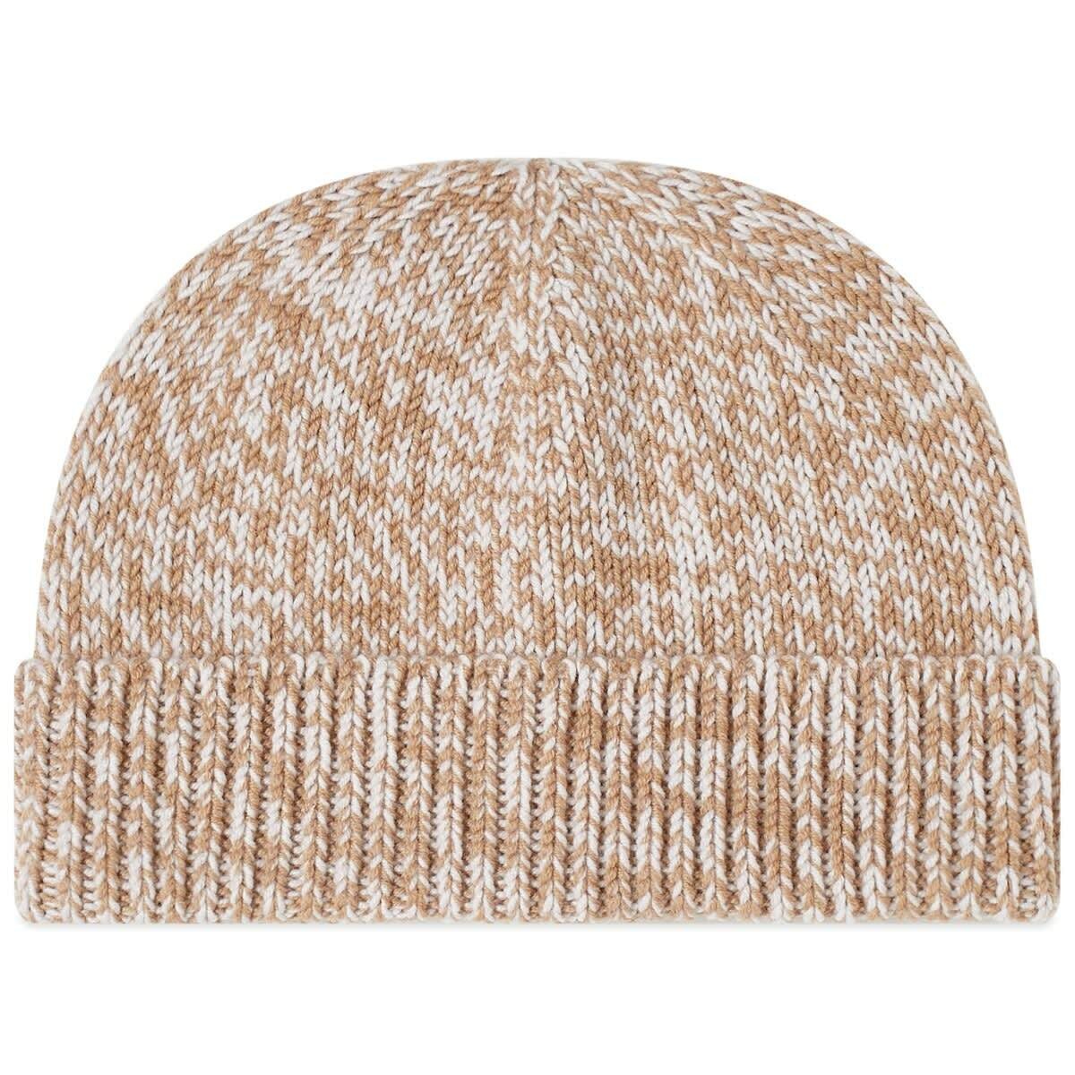 Photo: Holzweiler Women's Otho Cable Beanie Hat in Brown Mix