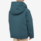 Jil Sander Men's Recycled Down Hooded Jacket in Petrol