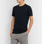 Reigning Champ - Slim-Fit Cotton-Jersey Henley T-Shirt - Black