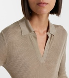 Max Mara Knitted silk and cashmere top