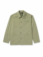 A.P.C. - Lazare Cotton and Linen-Blend Overshirt - Green