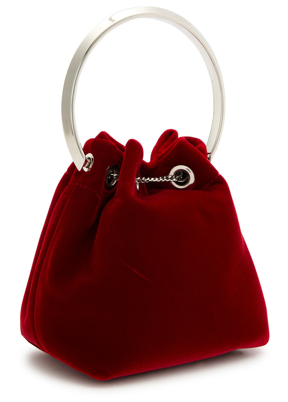 Jimmy Choo Bon Bon Velvet Bucket bag - Red - One Size