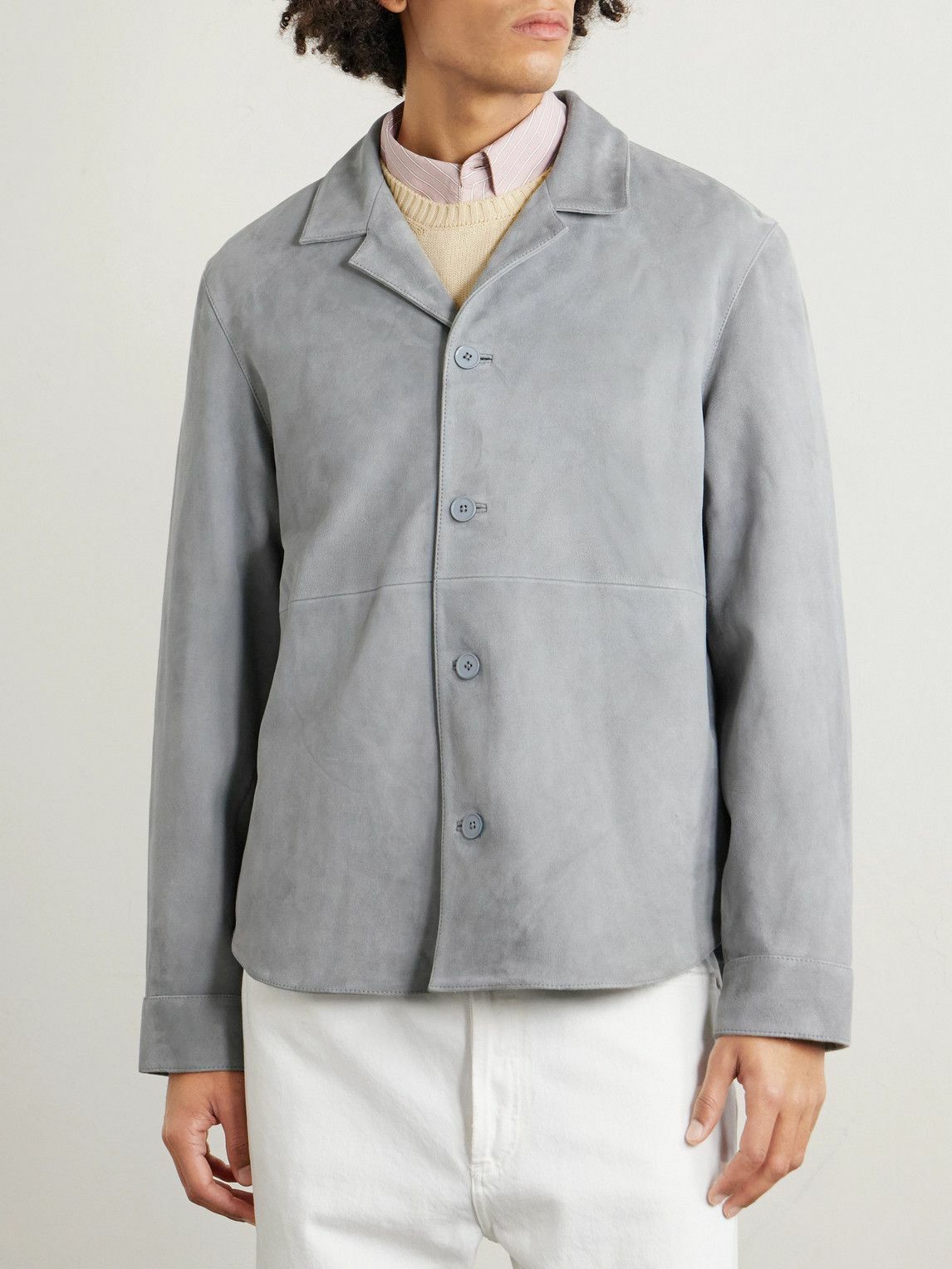 Officine Générale - Julien Suede Jacket - Gray